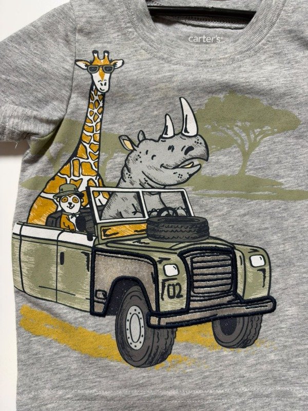 Producto - Remera safari gris Carters 6 meses - 2