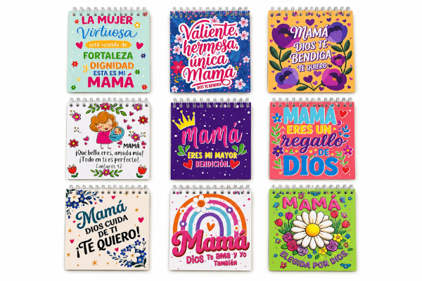 Producto - PROMO x6 Anotadores cuadrados Mamá (9,5 x 10 cm)