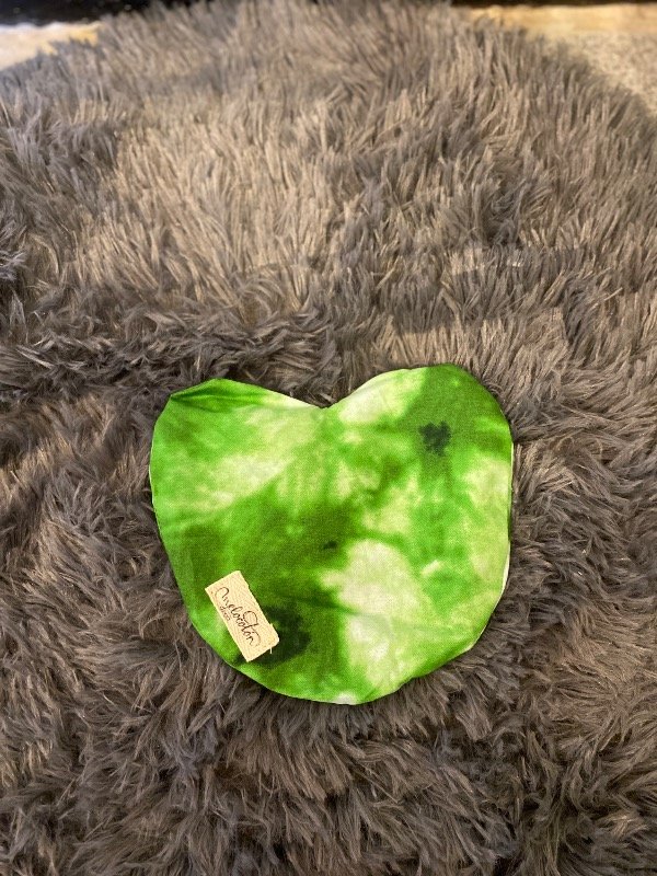 Producto - Almohadilla térmica corazón batick verde - 0