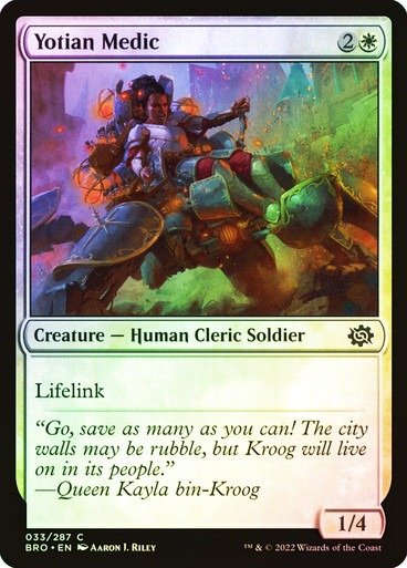Producto - Yotian Medic Foil  The Brothers' War