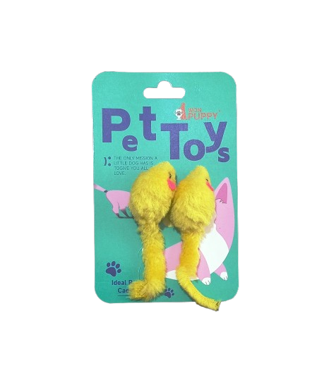 Producto - Pack x2 ratitas peluche amarillas