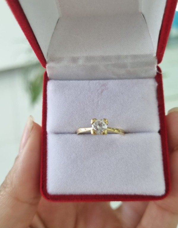 Producto - Anillo Solitario oro 18k - 1