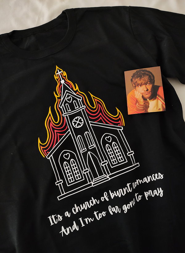 Remera only the brave church de Louis Tomlinson