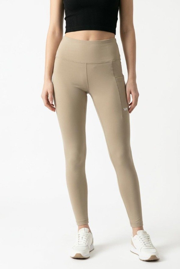 Producto - CALZA DAMA FITNESS RVCA VA ESSENTIAL II BEIGE - 0