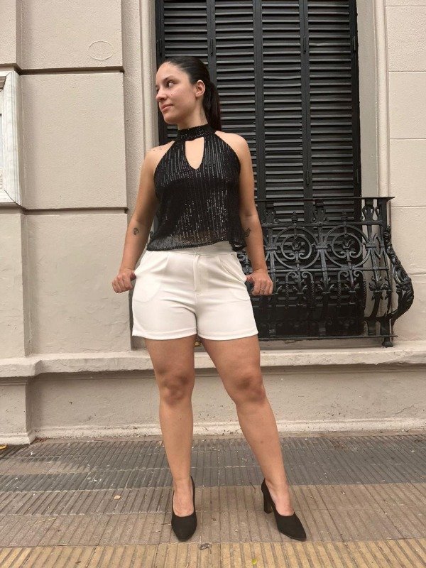 Producto - BLUSA BRILLO/SHORT SASTRE