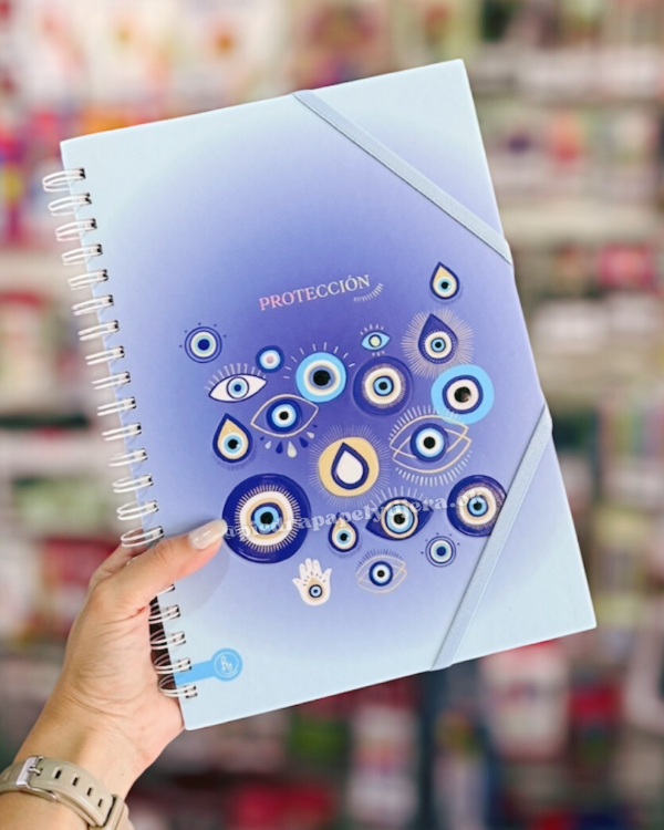 Producto - Cuaderno A4 tapa dura c/elásticos protección