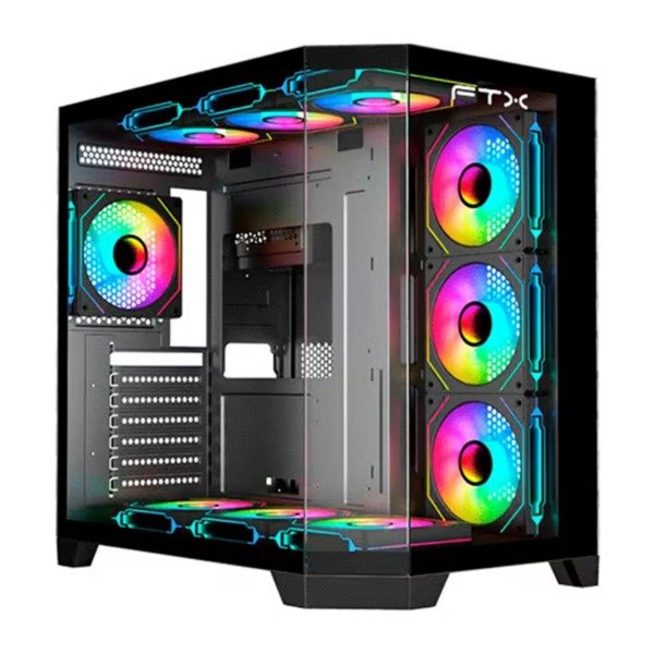 Producto - FTX Gamer TANK - Com Panel de Vidrio Templado - Negro