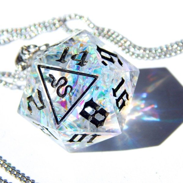 Producto - Collar D20: Aurora Borealis