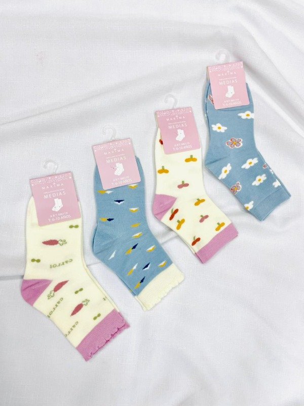 Producto - Art. M6119 -MAXIMA - Docena Media Algodón de Niña