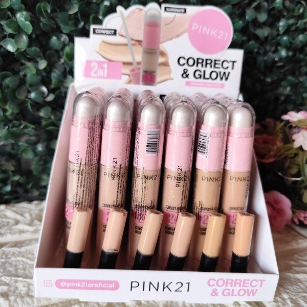 Producto - CORRECTOR + ILUMINADOR PINK 21 - POR MENOR