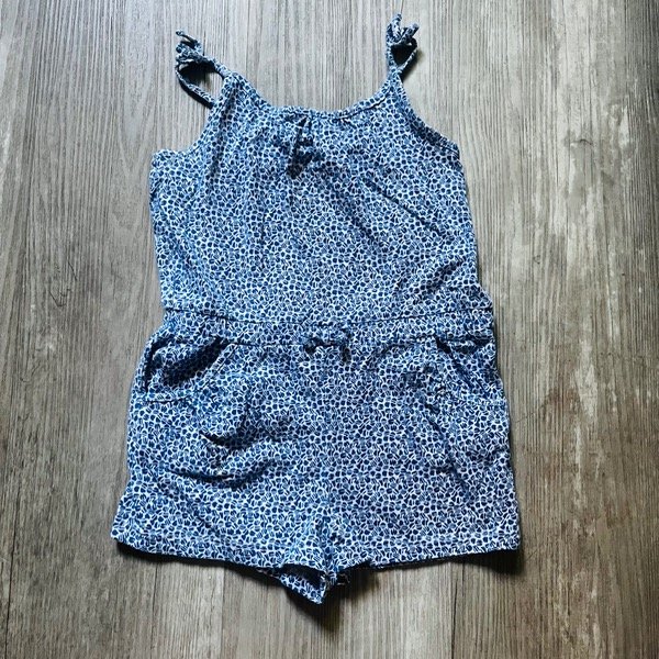 Producto - Mono HyM Azul Hojas 2/4A