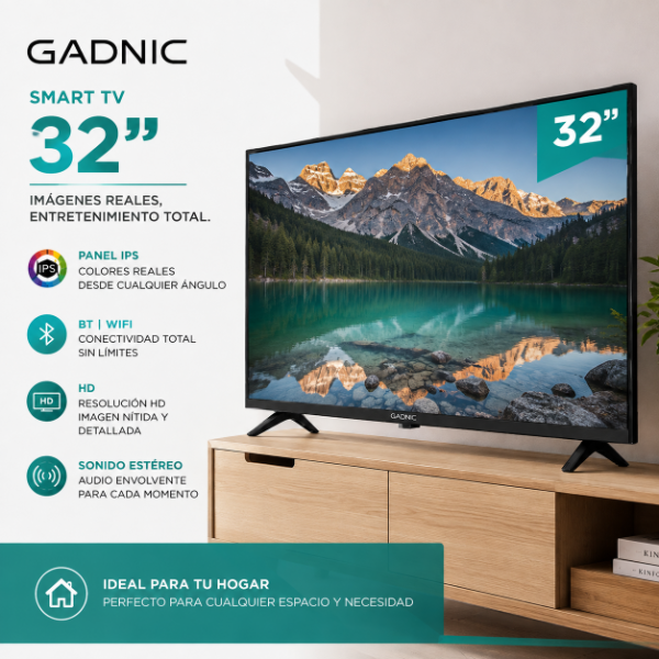 Producto - SMART TV GADNIC 32 C/ANDROID TV - 0