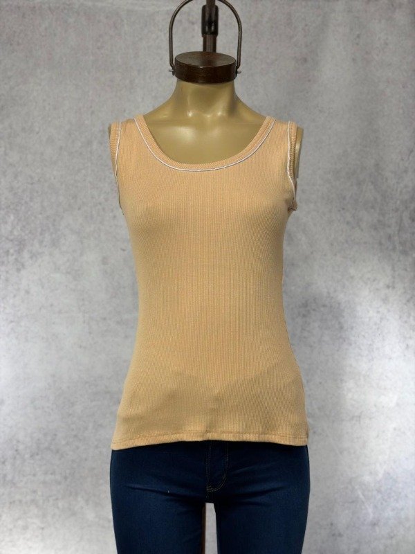 Producto - MUSCULOSA HABA BEIGE MORLEY ALGODON - 0