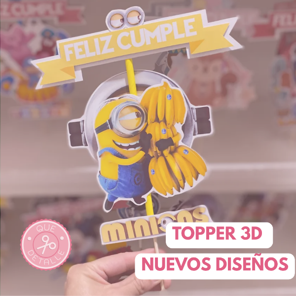 Producto - Topper 3d NUEVOS DISEÑOS