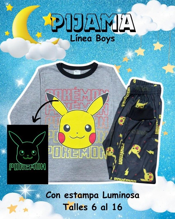 Producto - Pijama Pikachu 2 (Brilla en la oscuridad)