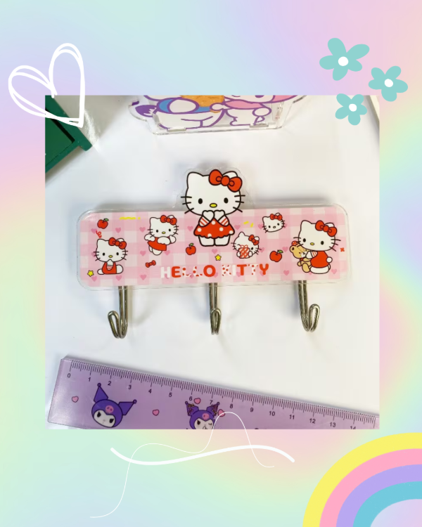 Producto - Gancho Autoadhesivo Triple Hello Kitty - 0