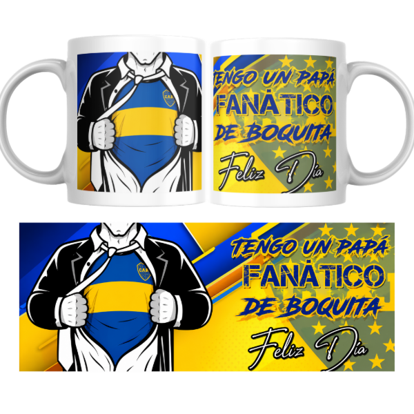 Producto - Taza - Dia del padre - tengo un papa fanatico de boquita (boca juniors)
