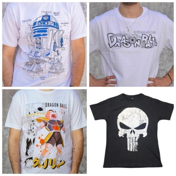 Producto - Remera de algodón -Anime y Series 2 (Ingrese para elegir talle)