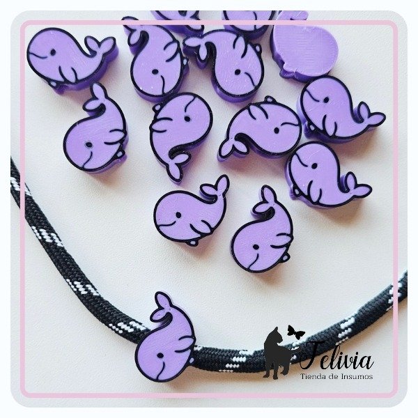 Producto - Charms 3D x 5u. Ballena BTS - 0