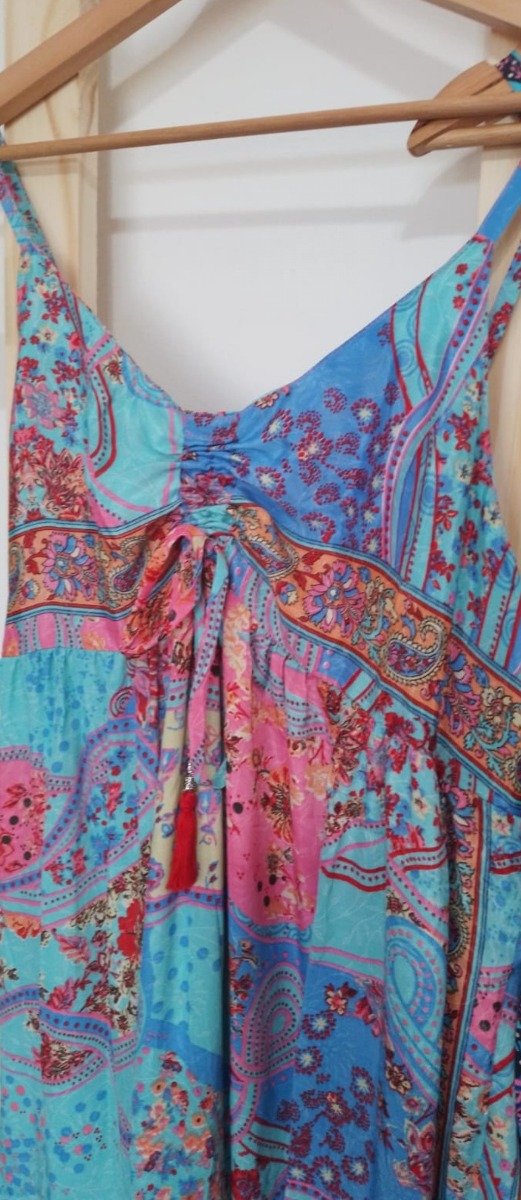 Producto - VESTIDO BALLY AZULES Y ROSADOS