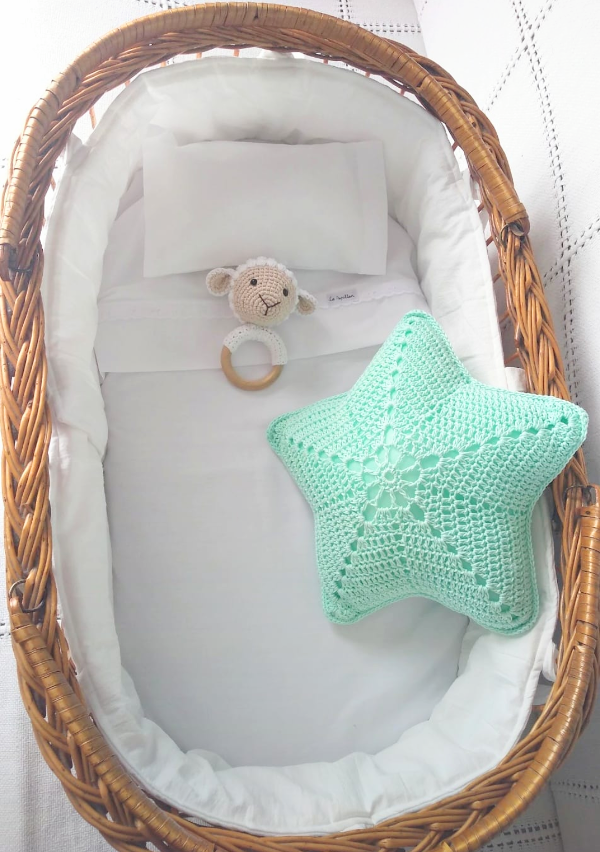 Producto - Almohadones Estrella verde a crochet