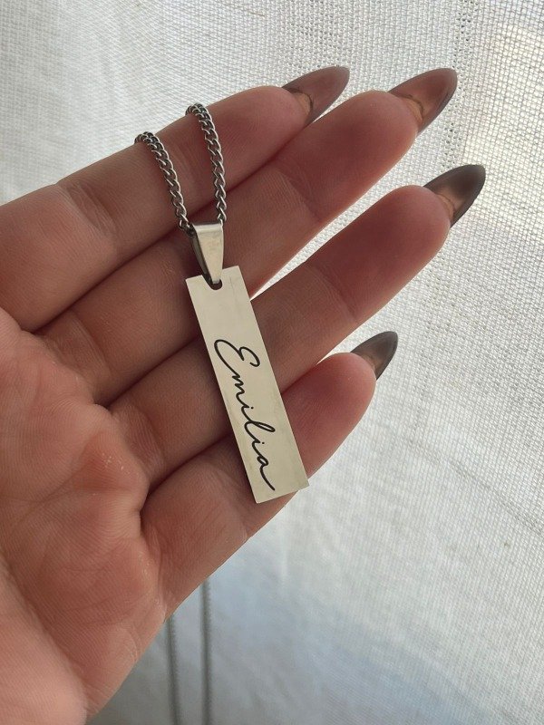 Producto - Collar Barra Personalizado 3,5cm