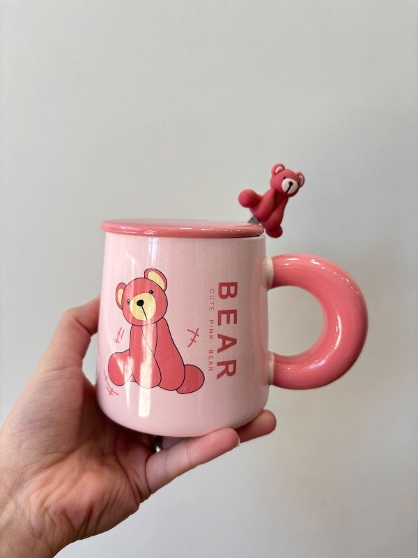 Producto - Taza Osito con tapa y cuchara