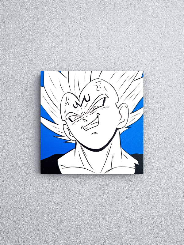 Producto - Cuadro Vegeta -Dragon ball z- (12x12cm)
