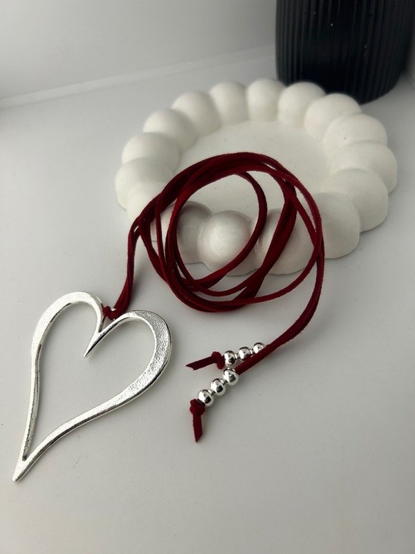 Producto - CHOCKER DE GAMUZA COLOR CHERRY 3007
