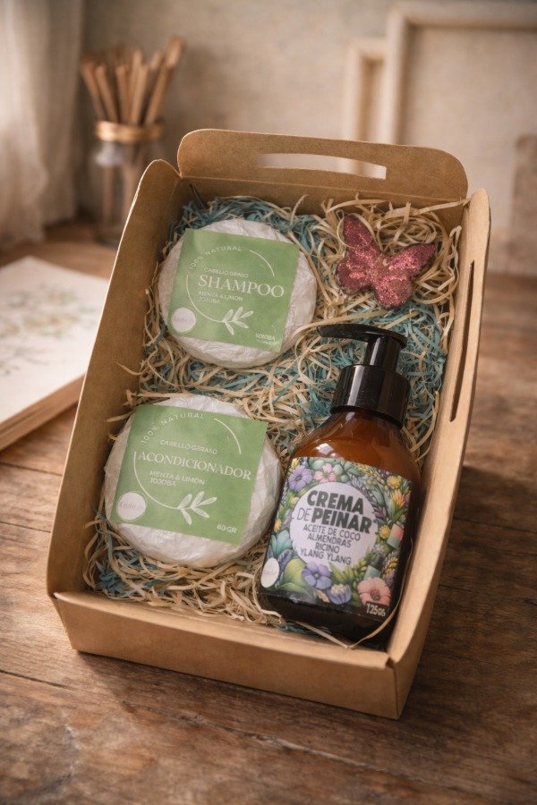 Producto - Shampoo + Acondicionador + Crema de Peinar