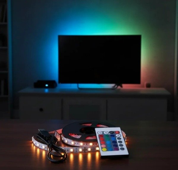 Producto - TIRA LED  RGB 5050 USB 3 METROS