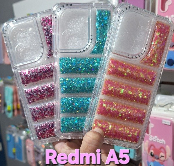 Producto - Fundas puffer glitter 360. Redmi A5