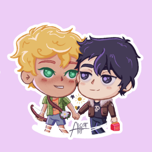 Producto - Stickers en Vinilo - Percy Jackson - Nico y Will