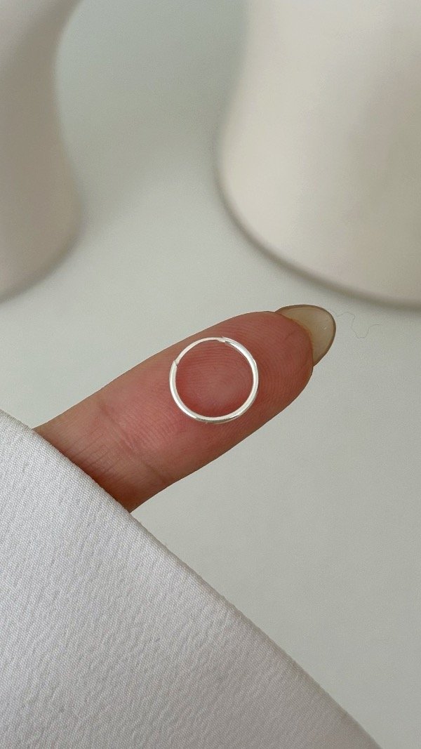 Producto - Argolla lisa fina 11mm P925 unidad