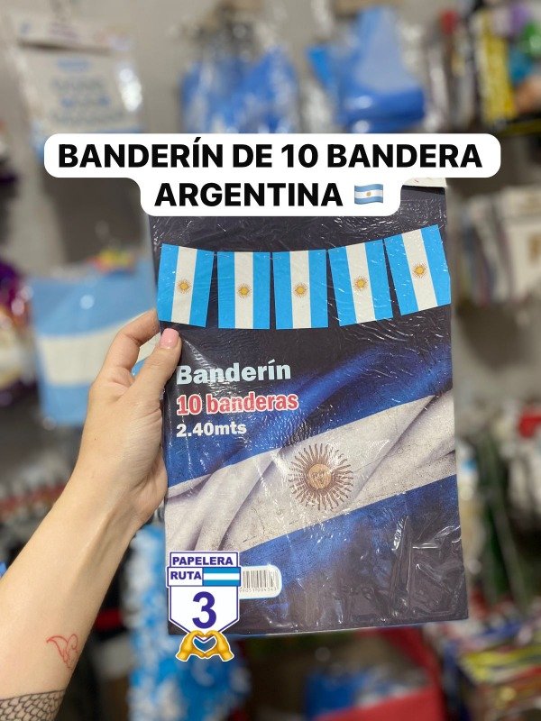 Producto - BANDERIN BANDERA ARGENTINA