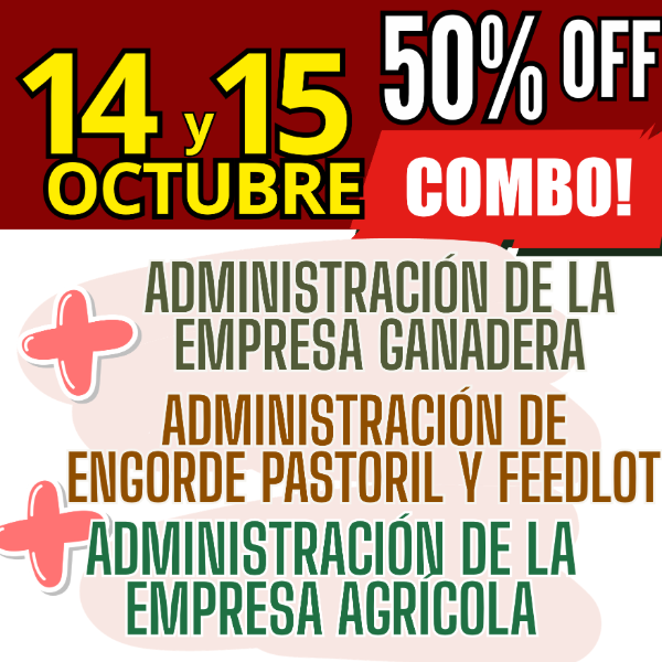 Producto - COMBO 3 CURSOS: Admin Ganadera + Engorde Pastoril y Feedlot + Admin Agrícola - 0