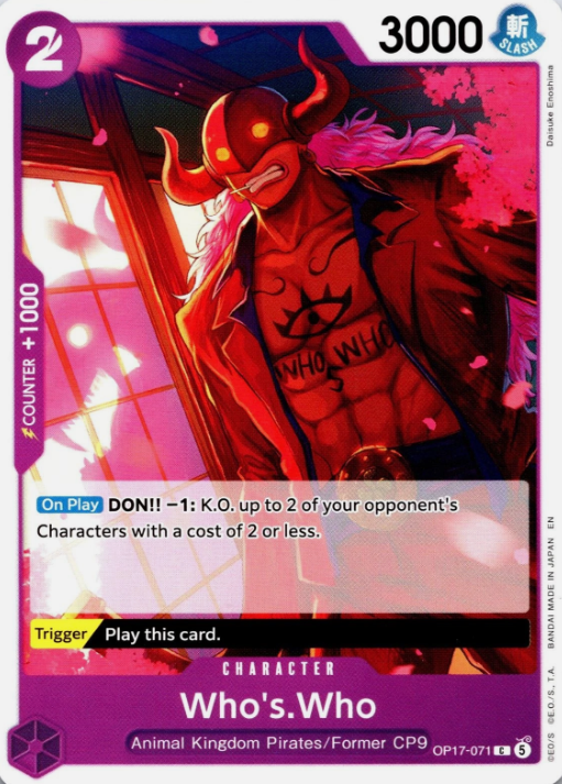 Producto - OP17-071 Who's.Who - The World's Strongest Warriors