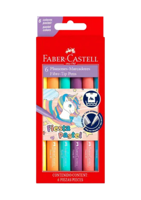 Producto - Marcador Faber fiesta pastel x6