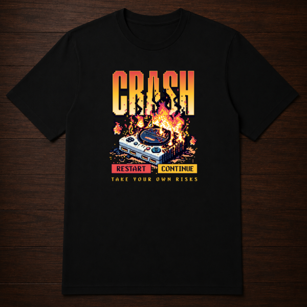 Producto - Remera - Crash restart or continue - 0