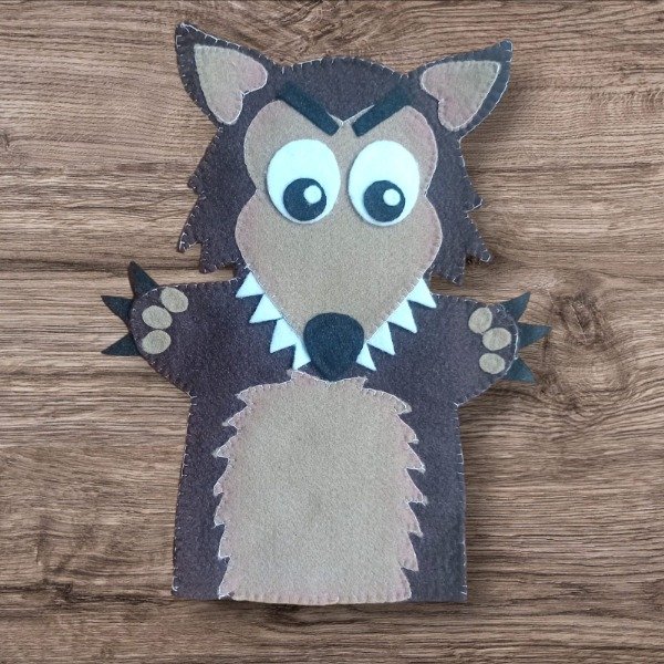 Producto - LOBO - TÍTERE MANOPLA