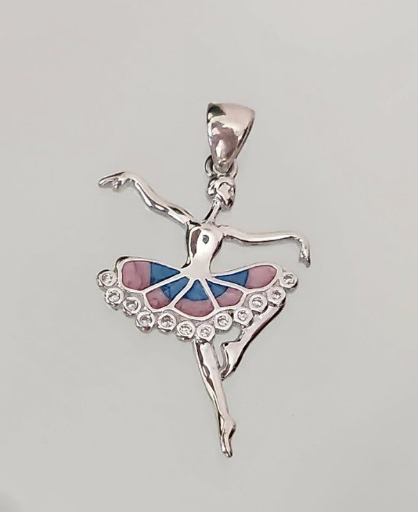 Producto - Dije Bailarina Plata 925 y Cubic