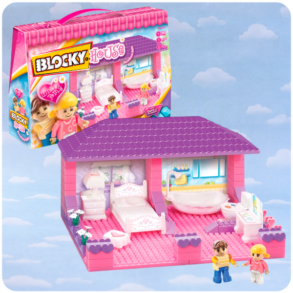 Producto - Blocky House 90 Piezas - Dormitorio y Baño