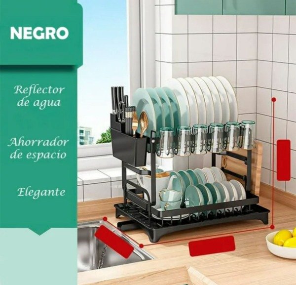 Producto - Escurridor para Platos de 2 Niveles MC9935