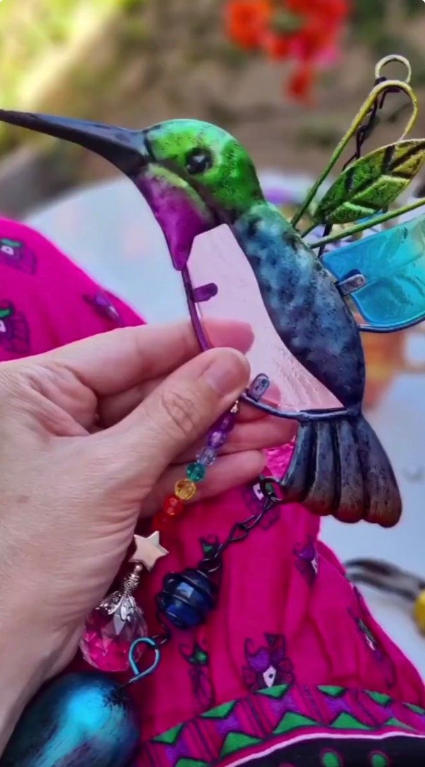 Producto - Colibrí campana con atrapasol 7 chakras - 0