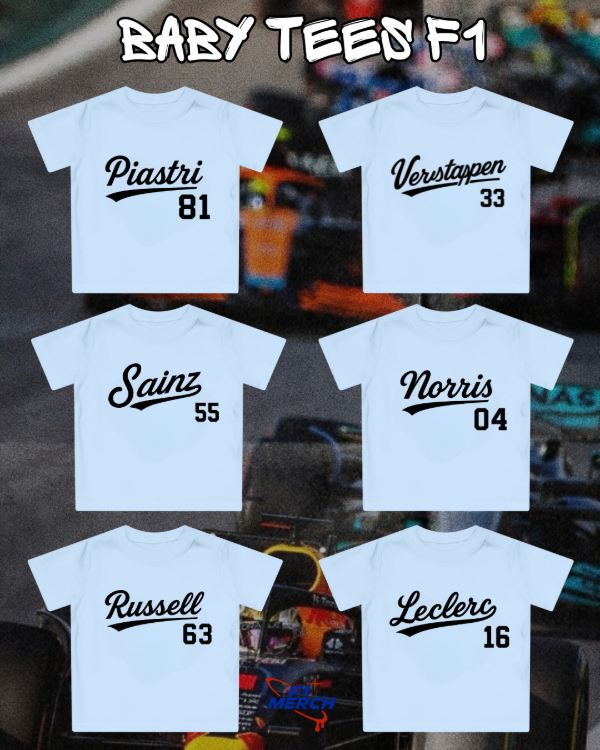 Producto - Babytee Celeste letra negra