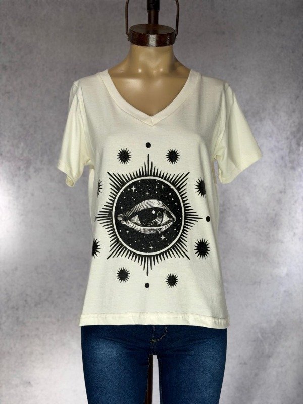 Producto - REMERA EYE MANTECA ALGODON