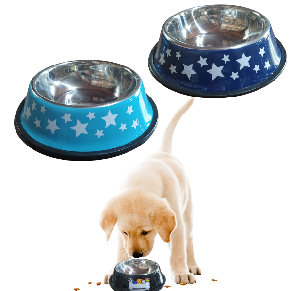 Producto - Comedero para perros en colores y estampados base 22 cm - 1