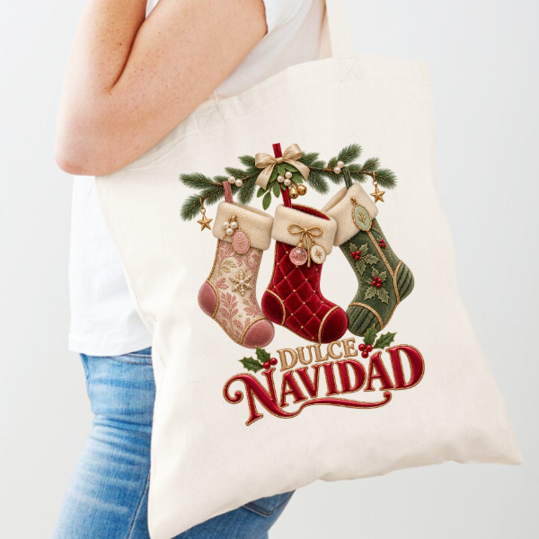 Producto - Plantillas Tote Bags Navidad Totebag Sublimar DTF #BM112 - 4