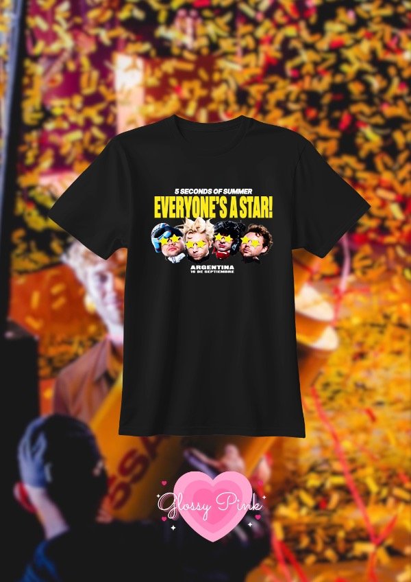 Producto - Remera 5SOS Argentina - DTF