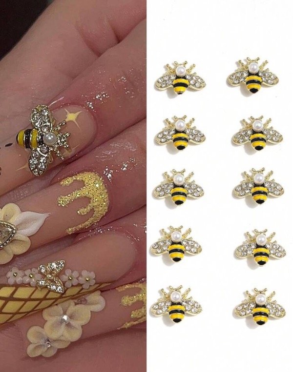 Producto - Dije de uñas abejitas